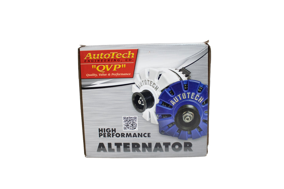 AutoTech Alternator for Chevy/GM 400 Amp High Output Alternator 4.3L–8.1L Engines (2005–2024) | Upgrade for Car Audio, Trucks & SUVs | REALLY RED (BREMBO RED) – Model AT-HP-8301-400A-RD