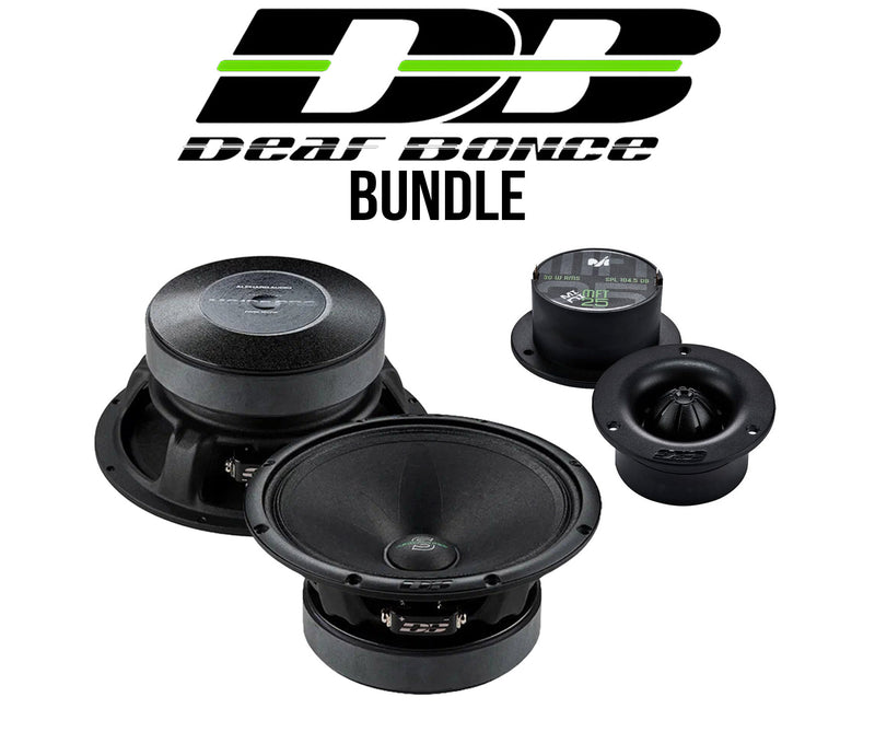 Deaf Bonce Car Audio Speaker Bundle – Apocalypse 6.5" Midrange (Pair) & MFT-25 Machete Mini Tweeters (Pair)