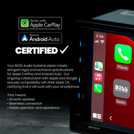 Boss Audio BE9ACP.X 9" wired with SXM Apple CarPlay® & Android Auto™ (Wired)