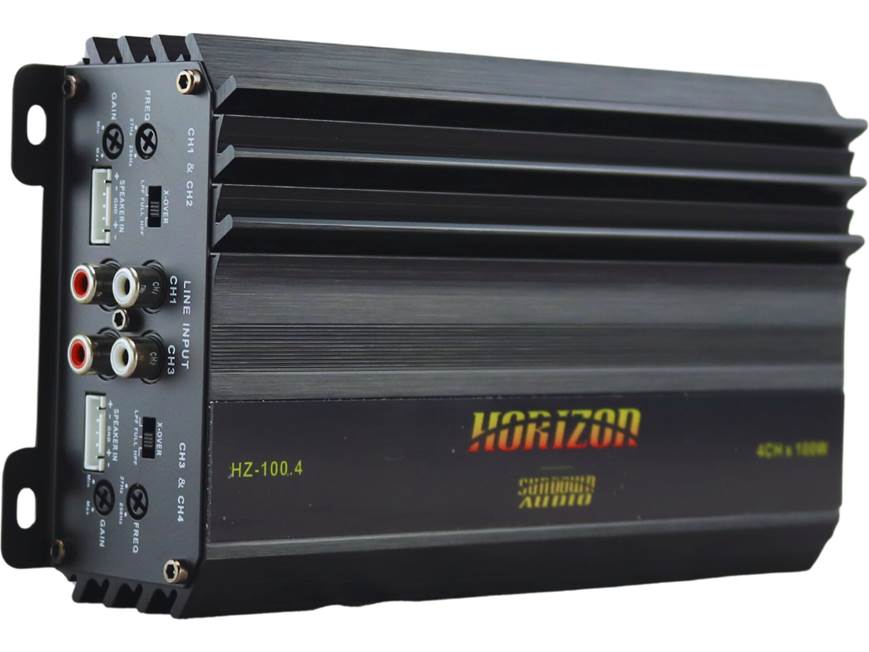 Sundown Audio HZ-100.4 Horizon Series 4-Channel Amplifier — 100 Watts RMS x 4