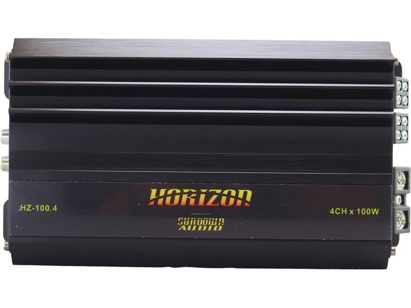 Sundown Audio HZ-100.4 Horizon Series 4-Channel Amplifier — 100 Watts RMS x 4