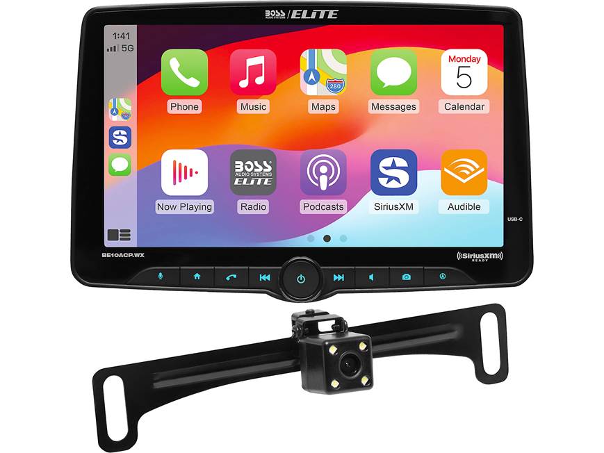 Boss Audio Elite BE10ACP.WXC – 10.1" Touchscreen Car Stereo | Wireless Apple CarPlay & Android Auto, Bluetooth, Backup Camera