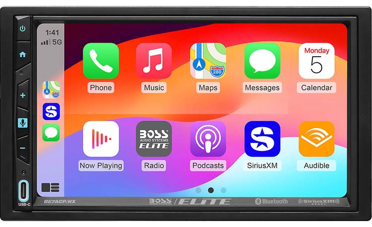 Boss Audio BE7ACP.WXC 7" wireless with SXM + camera • Apple CarPlay & Android Auto (Wired, Wireless)