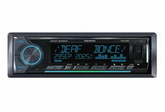 Deaf Bonce Gemini 760DSP Car Stereo Head Unit | Bluetooth 5.3, DSP, 4×25W RMS, USB & AUX