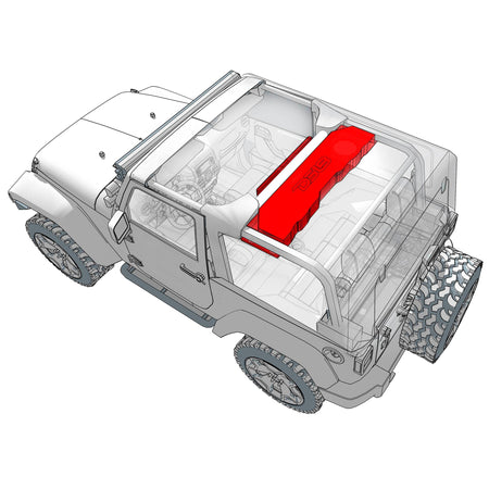 DS18 JK-SBAR/BK.HT Jeep JK overhead sound bar - view 2