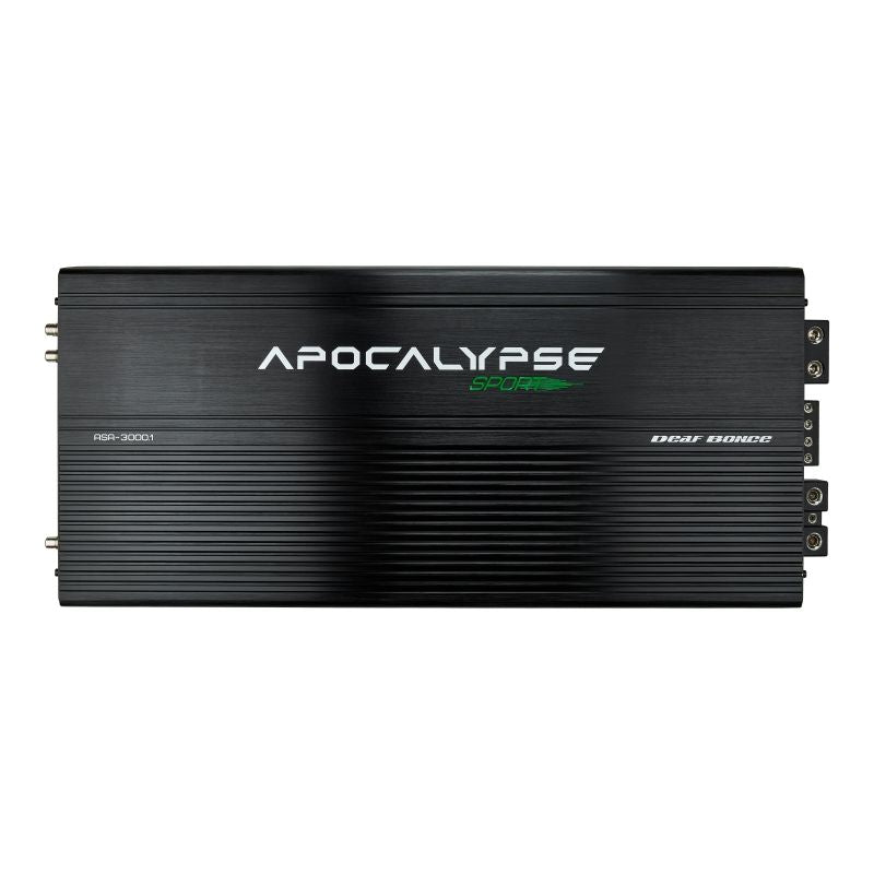 Deaf Bonce Apocalypse ASA-3000.1 | 3000W RMS Monoblock Car Amplifier - 1 Ohm Class D