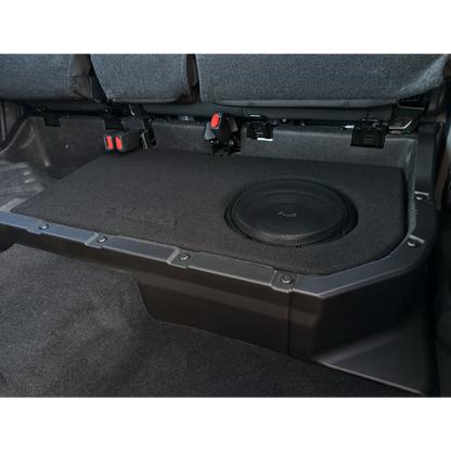 Elite Audio Toyota Tacoma 2024+ Single 10" Subwoofer Box installed under rear seat