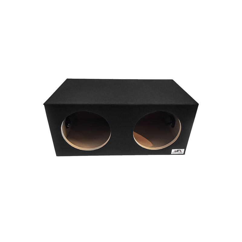 ELITE AUDIO EBOX-SSD10 | Single 10" Sealed Subwoofer Enclosure - Plush OEM-Grade Carpet, 3/4" MDF Construction, Braced Design, and Spring-Loaded Terminals for Superior Durability & Tight, Accurate Bass