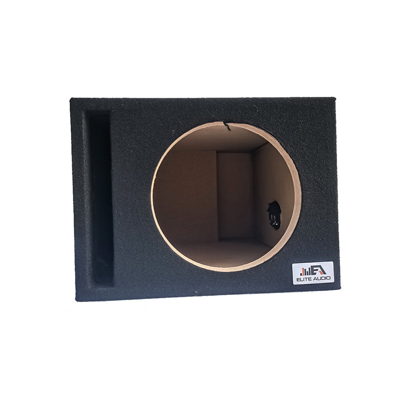 ELITE AUDIO EBOX-SVS10 | Single 10" Vented Subwoofer Enclosure - Plush OEM-Grade Carpet, 3/4" MDF with 1" Front Baffle, Pro-Tuned Ports, and Spring-Loaded Terminals for Maximum Durability & Deep Bass