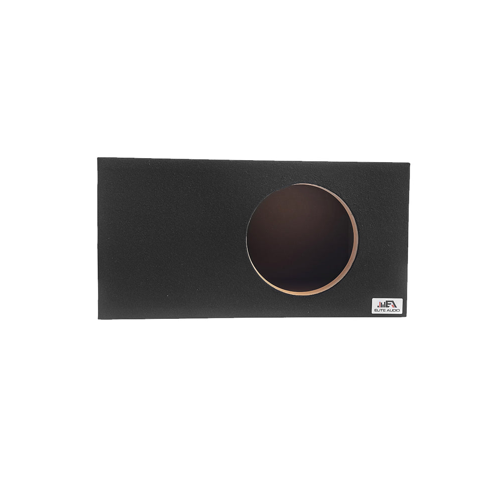Elite Audio EBOX-SVS10SPL Single 10” Subwoofer Enclosure - Plush OEM Carpet, Rear Side Port for SPL Bass, 1” MDF Heavy-Duty Construction, Pro-Tuned Ports, High-Current Terminals for Enhanced Sound Quality