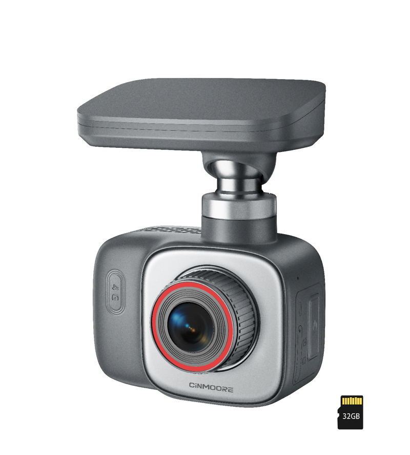 CINMOORE DC1U 4G LTE GPS Smart Battery Dash Cam with AI Sentry Mode, Remote Live View & Parking Protection