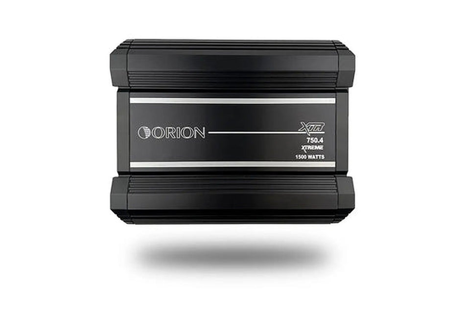 ORION XTR750.4, front view showing logo badge and heatsink fins