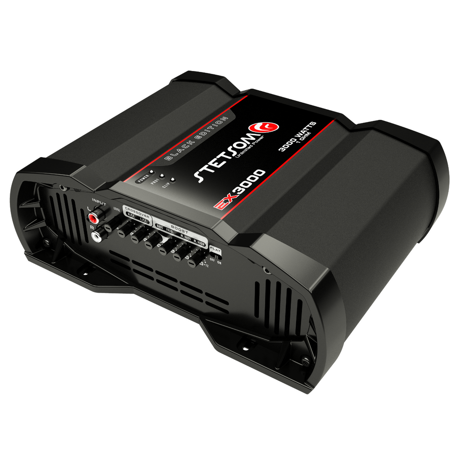 Stetsom STE-EX3000BLACK1 EX 3000 Black Edition Mono 1 Channel Digital Amplifier Class D 3k Watts RMS