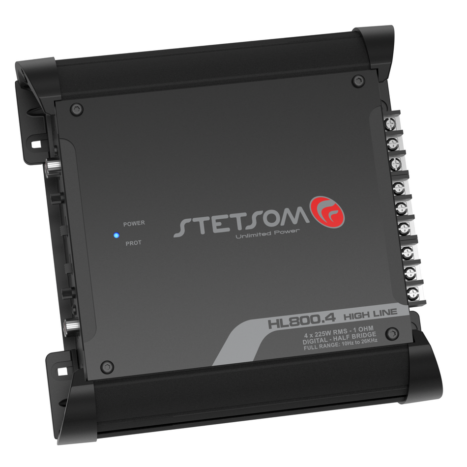 Stetsom HL 800.4 2 Ohms - Multichannel Car Audio Amplifier, Audio Amplifier, Car Amplifier, 800 Watts RMS Amplifier, Full Range Amplifier, Full Range, Car Stereo, Stereo, Car Audio, Crossover