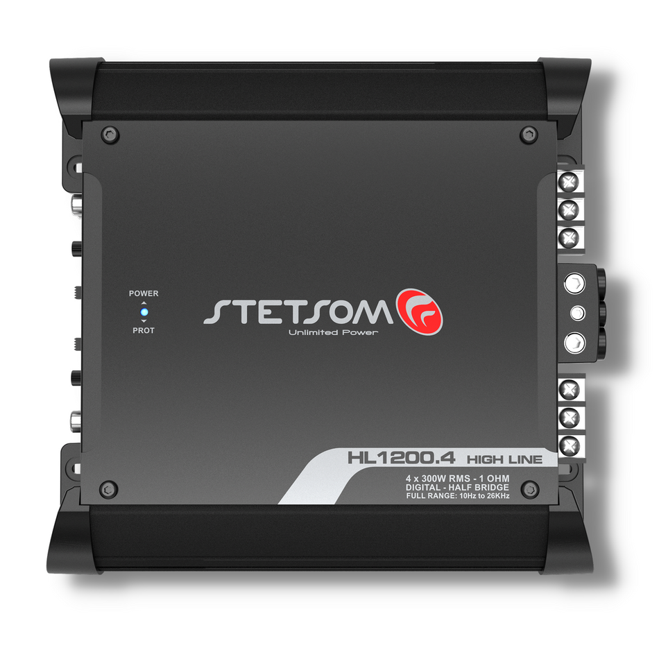 Stetsom STE-HL1200.42 HL 1200.4 Digital Amplifier 4 Channels Full Range Class D 1.2k RMS