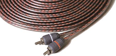 Elite Audio EA-RCA20 Standard 2-Ch RCA Cable - 20ft. Male to Male Twisted Wire Pair with Noise Reduction