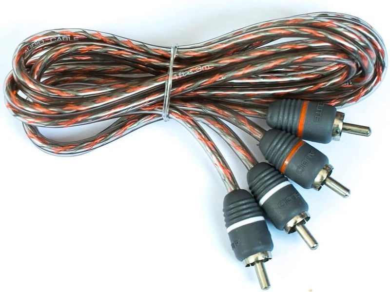 Elite Audio EA-RCA6 Standard 2-Ch RCA Cable - 6ft. Male to Male Twisted Wire Pair with Noise Reduction