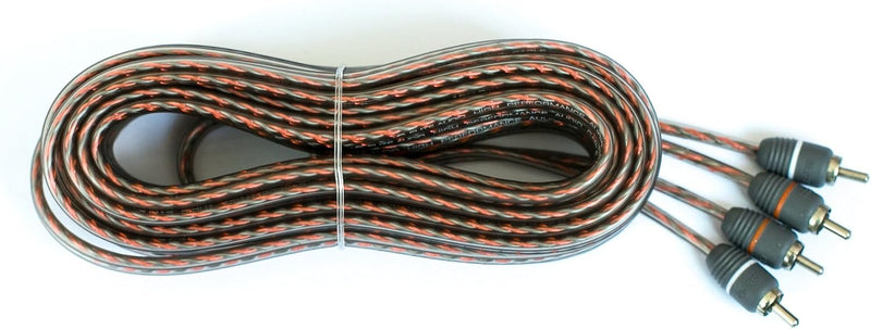 Elite Audio EA-RCA20, cable bundled in figure eight shape with four RCA ends