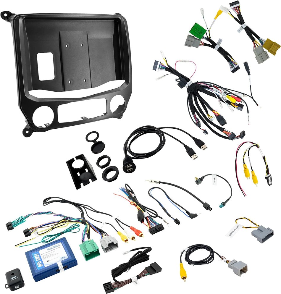 Stinger STG-SR-GM14HT Stinger SR-GM14H Installation Kit for Heigh10 UN1810 Multimedia Head Unit (not included) Compatible with 2014-2018 Silverado & Sierra.Retain Your Factory Features and add Apple CarPlay & Android Auto
