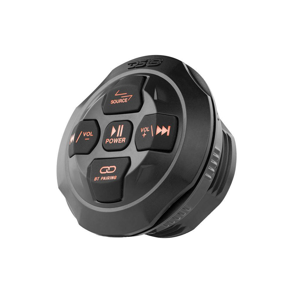 DS18 DS-BTRC-R Marine Waterproof Universal Bluetooth Streaming Audio receiver W/ Controller Works W/ android and iPhone Round DS18