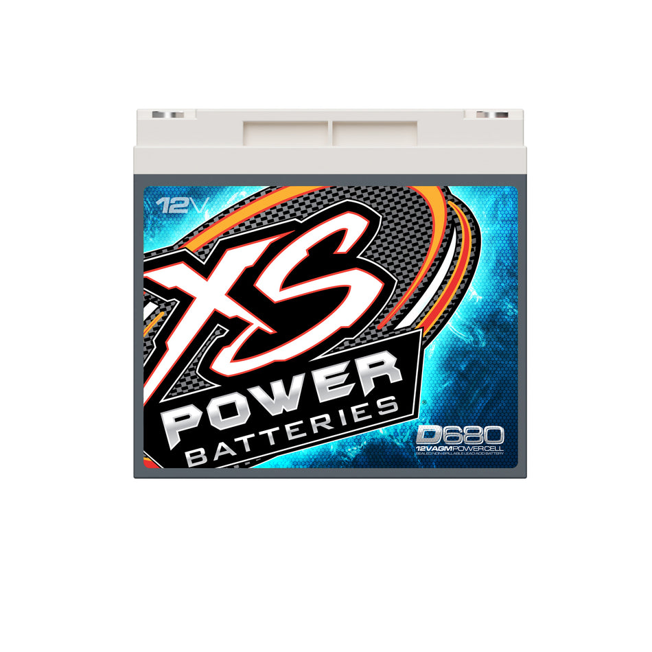 XS Power XS-D680 XSPOWER D680 12V AGM Battery, up to 1000W