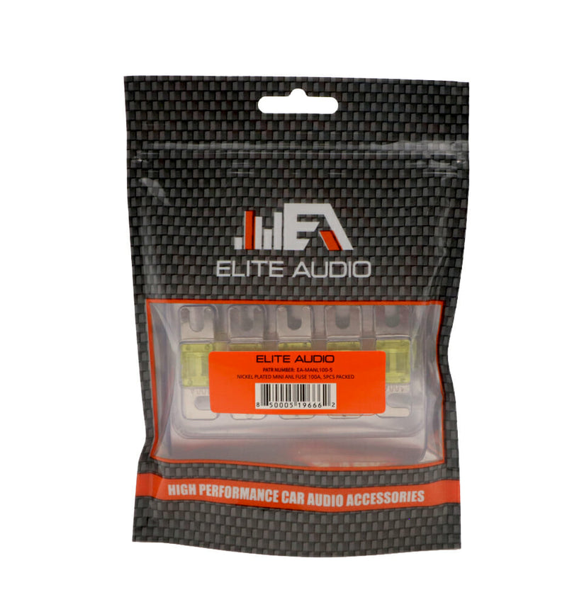 Elite Audio EA-MANL100-5 Nickel Plated Mini ANL Fuse | Elite Audio