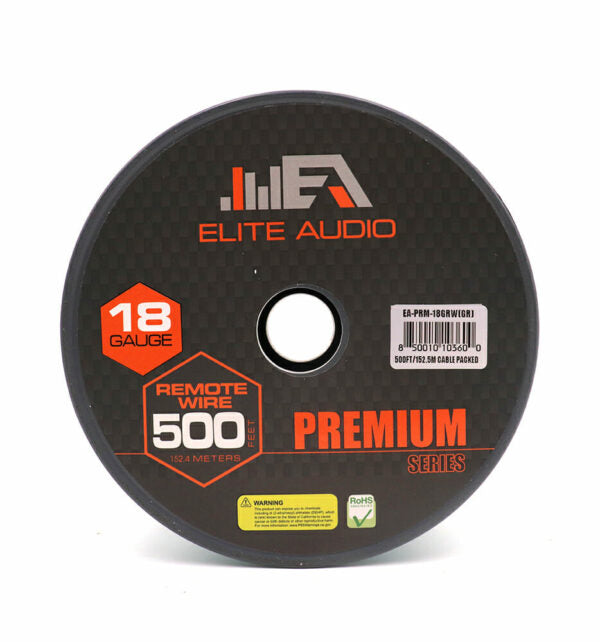 Elite Audio EA-PRM-18GRW CCA 18 Gauge Remote Wire 500ft