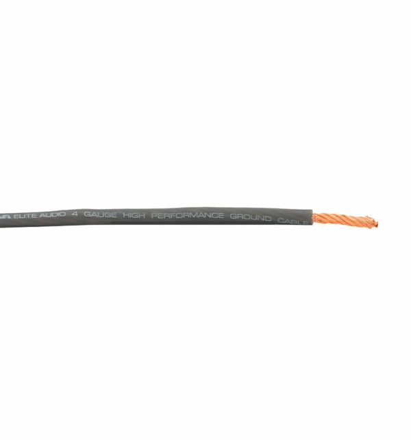 Elite Audio 4 Gauge Ground Wire – 100ft CCA Power Cable for Car Audio & High-Current Systems