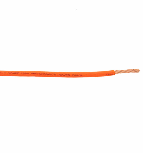 Elite Audio 4 Gauge CCA Power Wire – 100ft Spool | High-Performance Car Amp Cable | EA-PRM4G-PWR