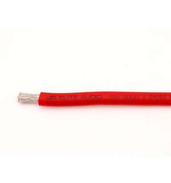 Elite Audio EA-PRO-0GPWR 100% OFC Tinned Copper 0 Gauge Power Wire 50ft | True Gauge | Elite Audio