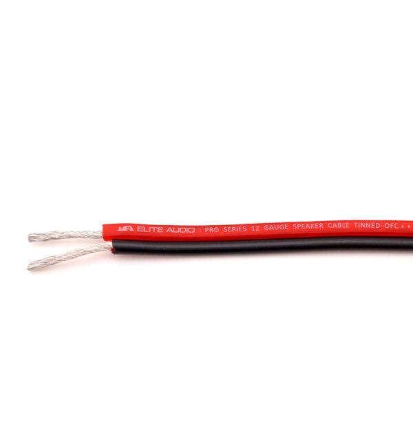 Elite Audio EA-PRO-8G-PWR(FS) 100% OFC Tinned Copper 12 Gauge Speaker Wire 200ft | True Gauge | Elite Audio