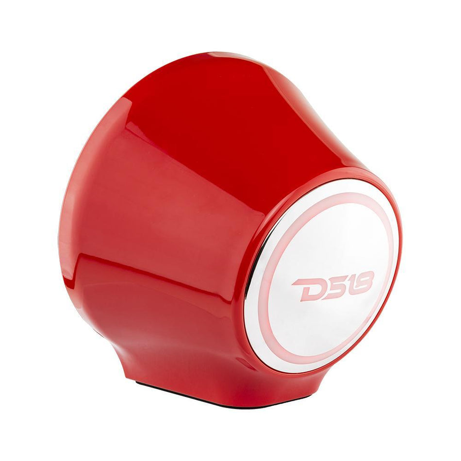 DS18 DS-EN-JS6/RD 6.5 Inch Flat Mount Speaker Pod Universal for Any Application Red DS18