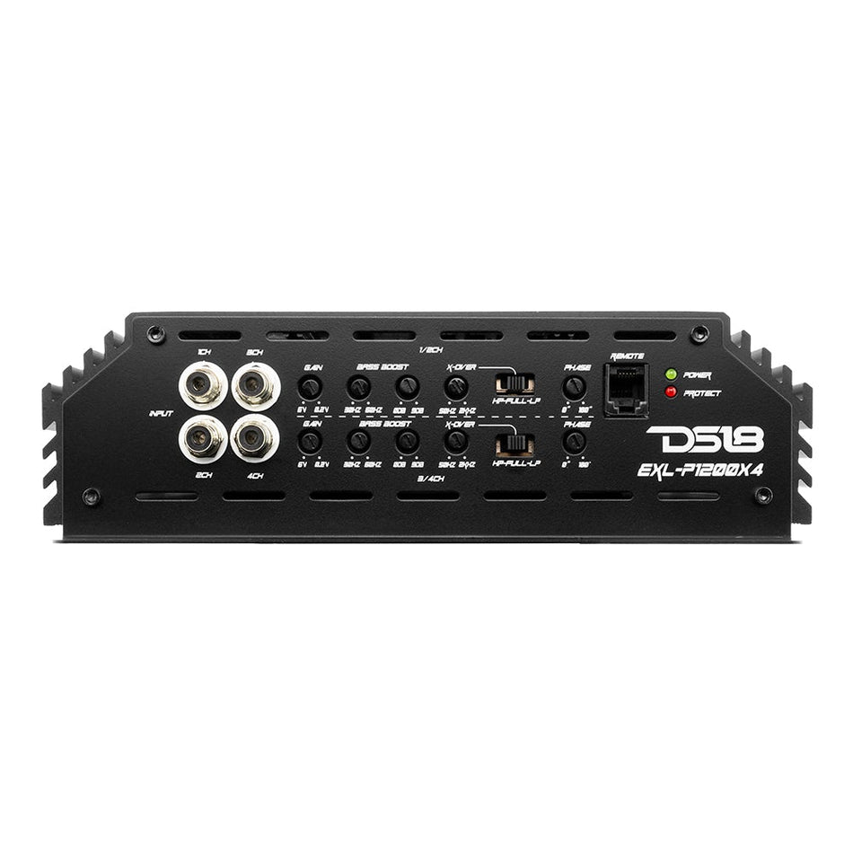 DS18 DS-EXL-P1200X4 EXL Power 4-Channel Amplifier 200 x 4 at 4-Ohm Watts RMS DS18