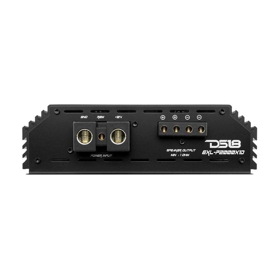 DS18 DS-EXL-P2000X1D EXL Power 1-Channel Class D Amplifier 2000 x 1 at 1-Ohm Watts RMS DS18