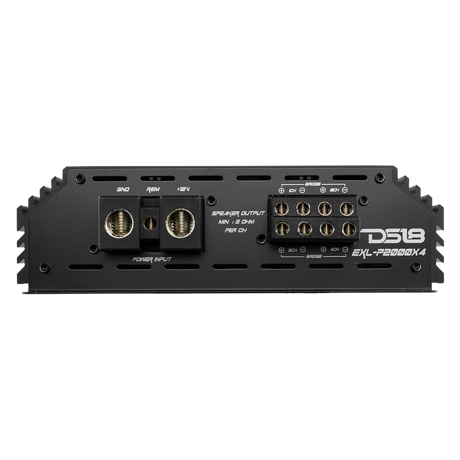 DS18 DS-EXL-P2000X4 EXL Power 4-Channel Amplifier 280 x 4 at 4-Ohm Watts RMS DS18