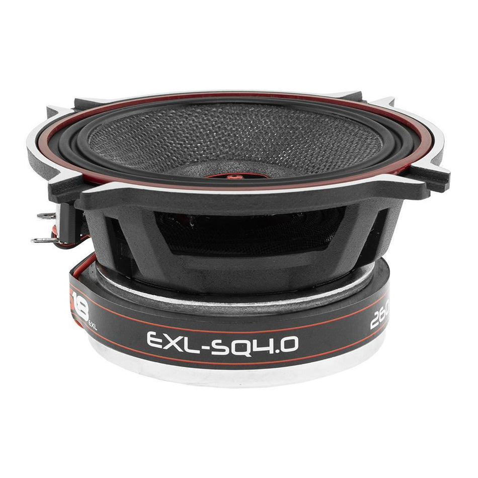 DS18 DS-EXL-SQ4.0 EXL 4 Inch 2-Way Coaxial Speaker W/ Fiber Glass Cone 340 Watts 3-Ohm DS18