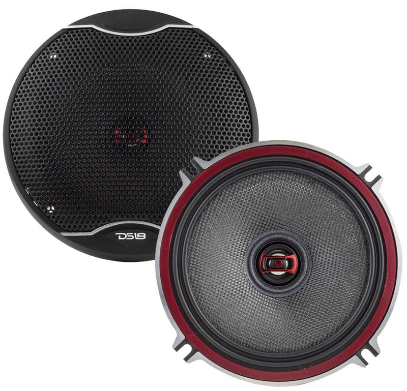 DS18 DS-EXL-SQ5.25 EXL 5.25 Inch 2-Way Coaxial Speaker W/ Fiber Glass Cone 340 Watts 3-Ohm DS18