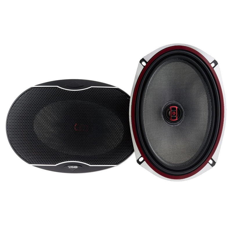DS18 DS-EXL-SQ6.9 EXL 6x9 Inch 2-Way Coaxial Speaker W/ Fiber Glass Cone 560 Watts 3-Ohm DS18