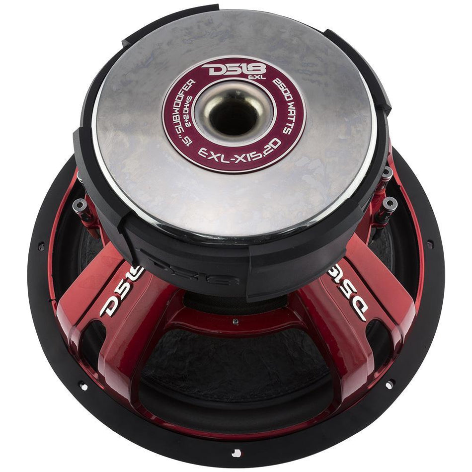 DS18 DS-EXL-X15.2D EXL-X 15 Inch Subwoofer 2500 Watts Dvc 2-Ohms DS18