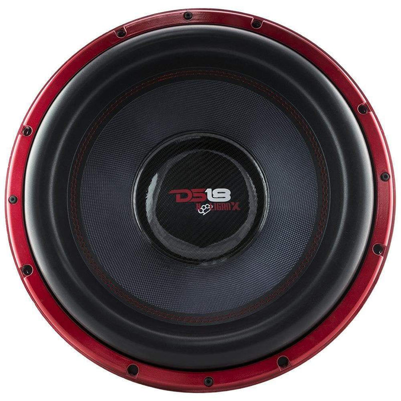 DS18 HOOL-X15.1DSPL HOOLIGAN X Black Frame High Excursion 15 Inch Subwoofer 4000 Watts RMS 4 Inch DVC 2-Ohm DS18
