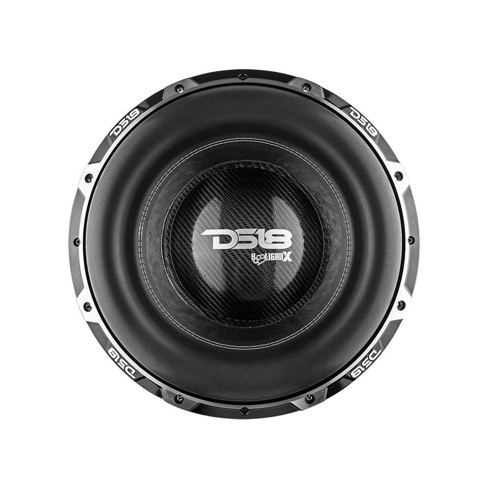 DS18 DS-HOOL-X15.4DHE HOOLIGAN X Black Frame High Excursion 15 Inch Subwoofer 4000 Watts RMS 4 Inch DVC 4-Ohm DS18