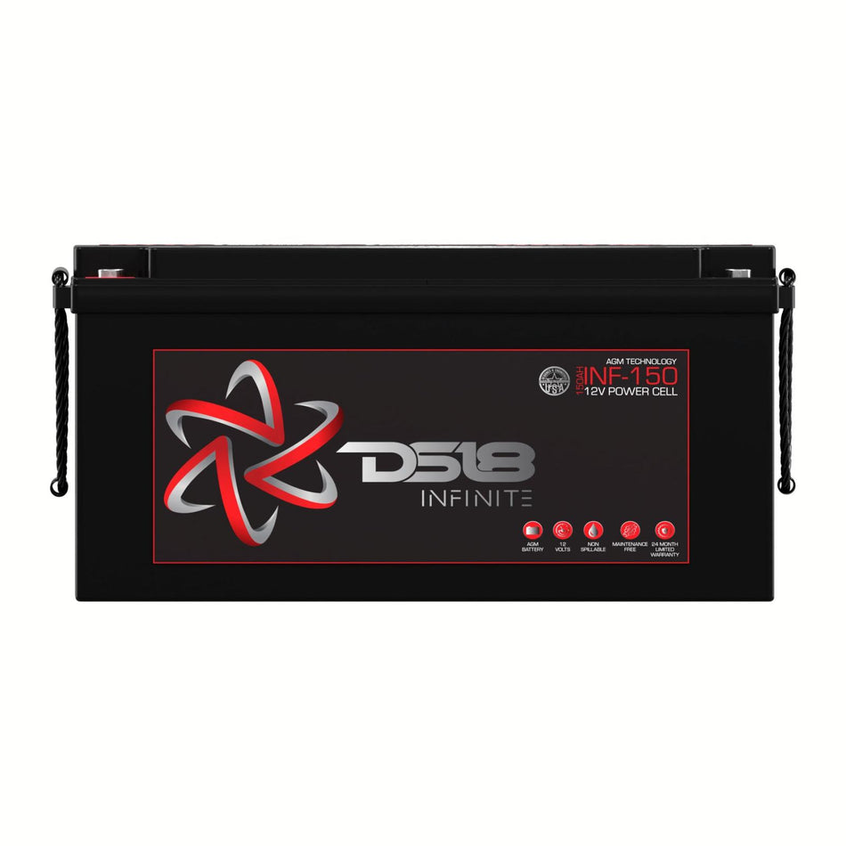 DS18 DS-INF-150 Infinite 150 AH AGM Power Cell 12 Volt Battery DS18