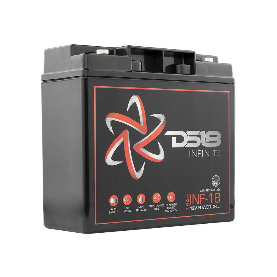 DS18 DS-INF-18 INFINITE 18 AH AGM Power Cell 12 Volt Battery DS18
