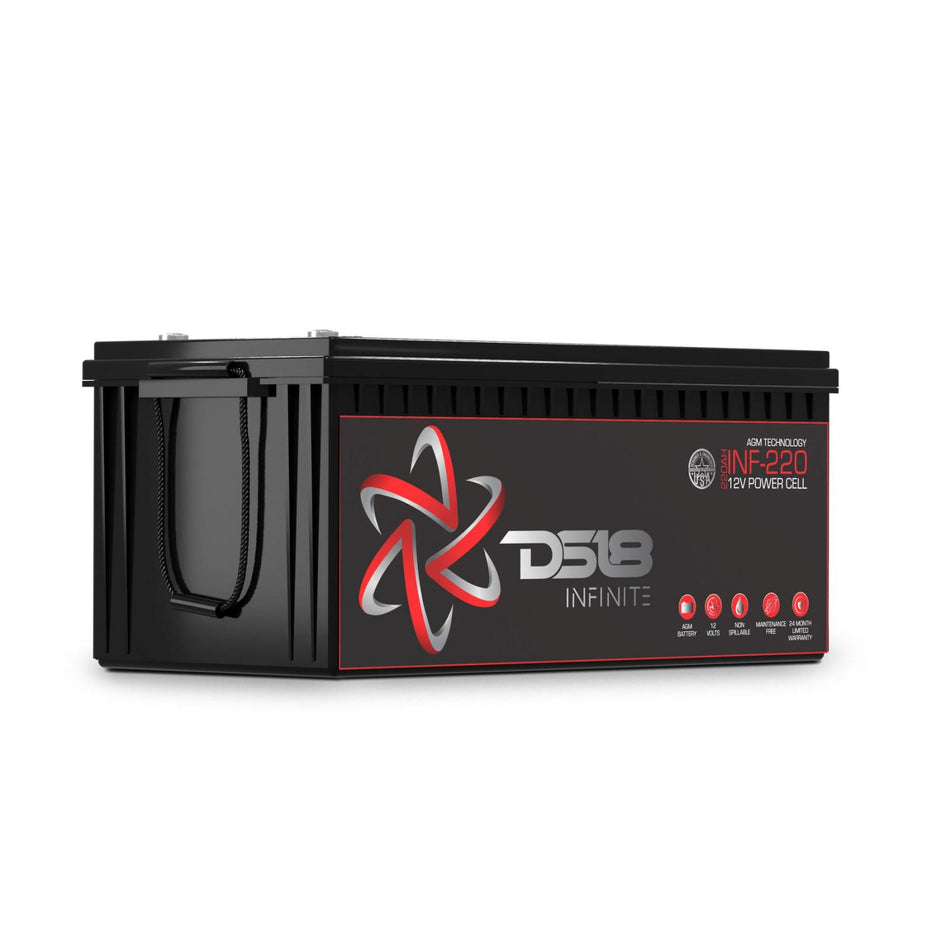 DS18 DS-INF-220 Infinite 220 AH AGM Power Cell 12 Volt Battery DS18