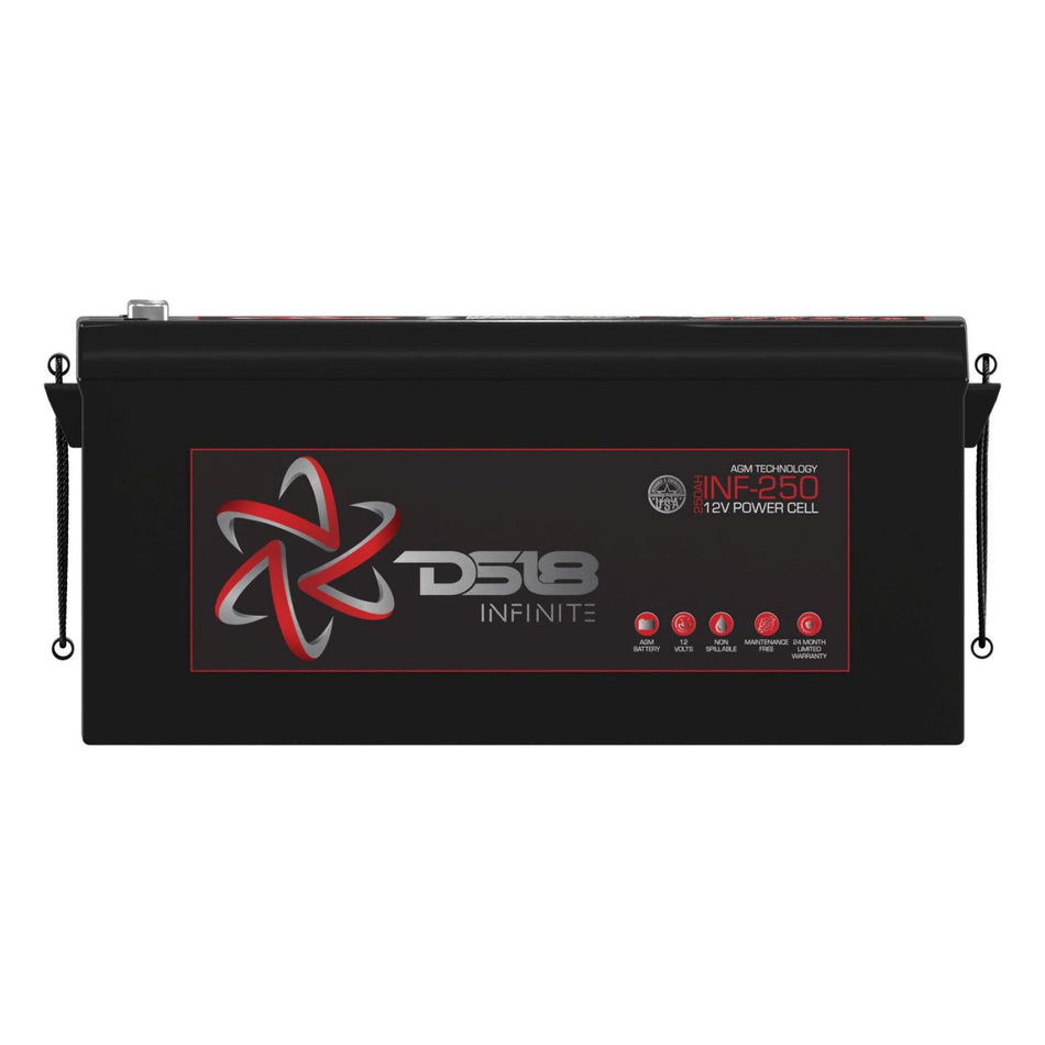 DS18 DS-INF-250 Infinite 250 AH AGM Power Cell 12 Volt Battery DS18