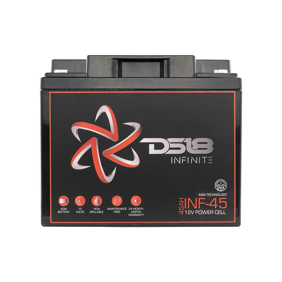 DS18 DS-INF-45 INFINITE 45 AH AGM Power Cell 12 Volt Battery DS18