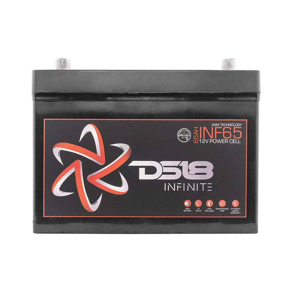 DS18 DS-INF-65 INFINITE 65 AH AGM Power Cell 12 Volt Battery DS18