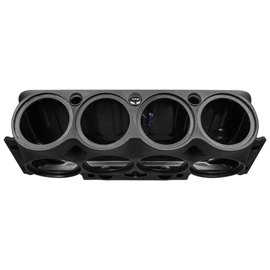 DS18 DS-JK-SBAR10XL/BK Overhead Bar System for Jeeps 8X10 Inch Speakers 3Xtweeters 2X Drivers Black DS18