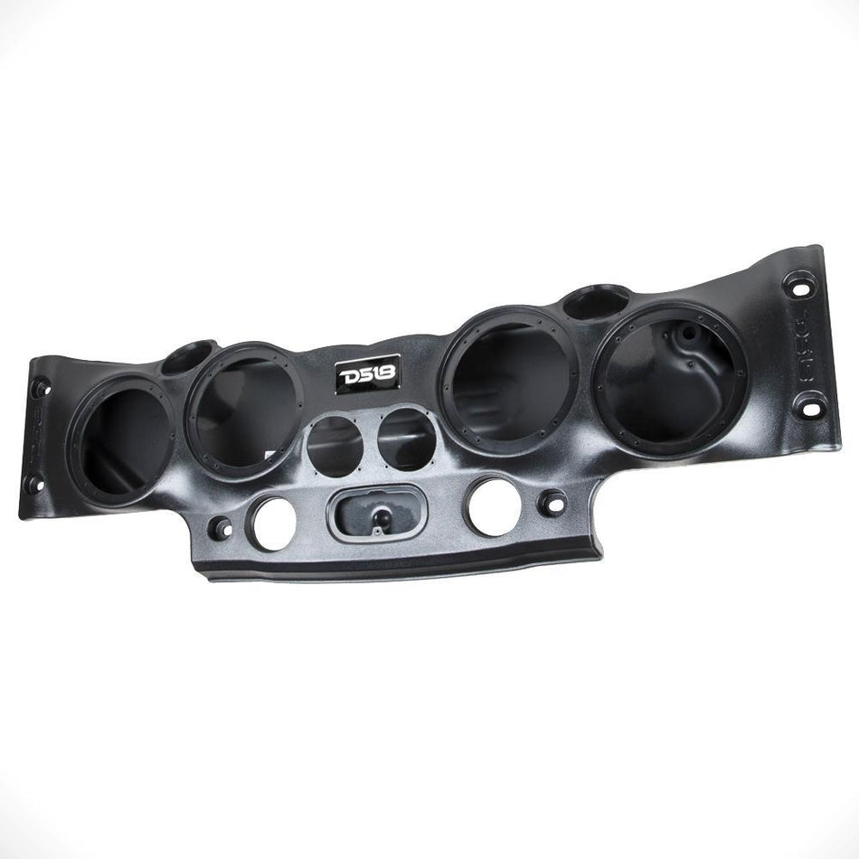DS18 DS-JK-SBAR/BK Overhead Bar System for JK/JKU Jeeps 4 X 8 Inch Speakers 4 X Tweeters 2X Drivers Black DS18