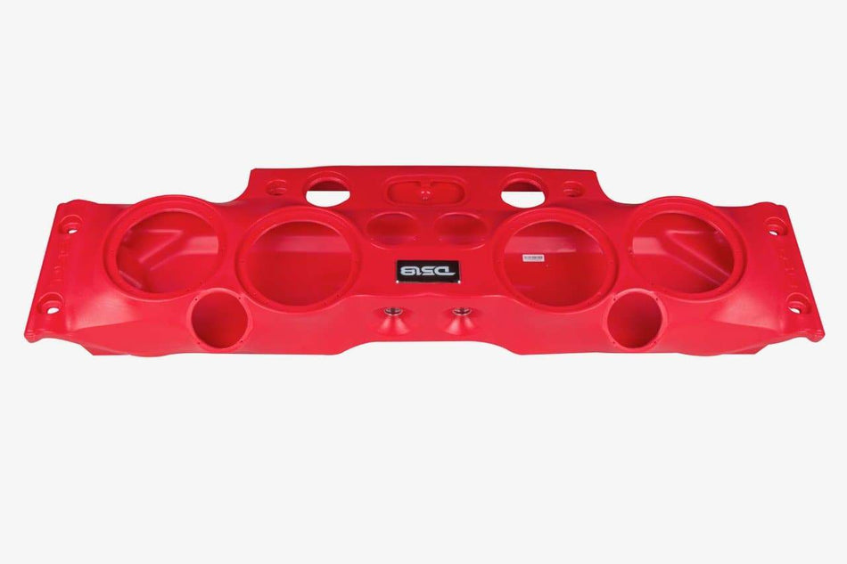 DS18 DS-JK-SBAR/RD Overhead Bar System for JK/JKU Jeeps 4 X 8 Inch Speakers 4 X Tweeters 2X Drivers Red DS18